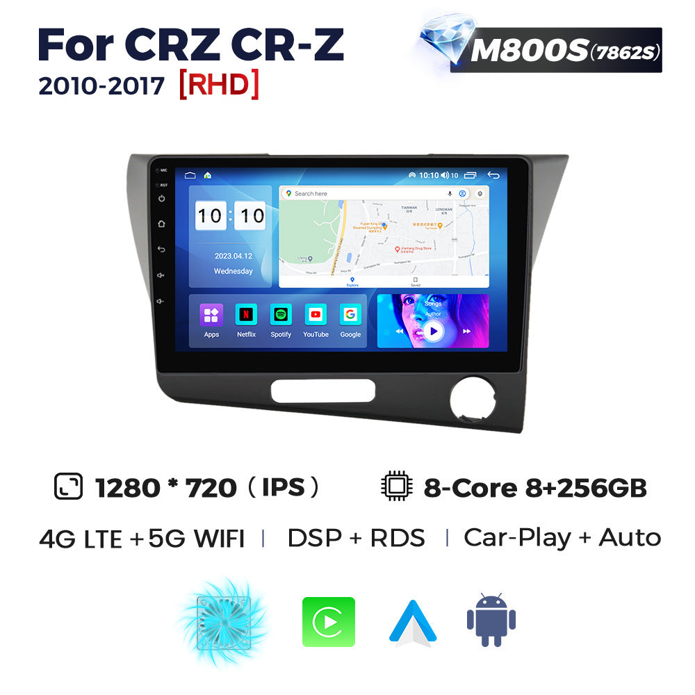 Suitable for honda crz cr-z 2010-2017 honda crz android car smart navigation carplay