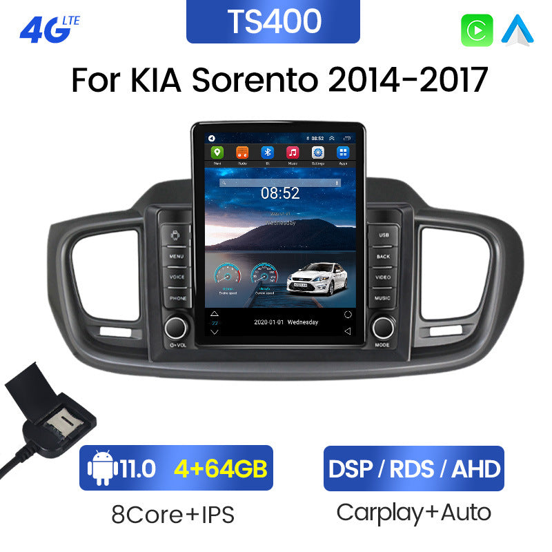 Suitable for kia sorento vertical screen android navigator/left-hand drive button stone monument machine
