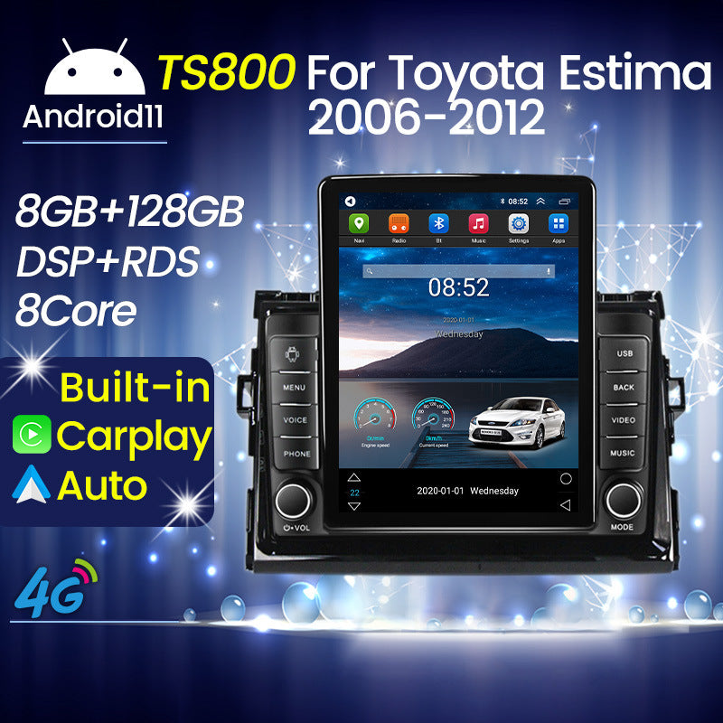 Cross-border wholesale ty estima previa tarago stone monument machine vehicle vertical screen android navigation player