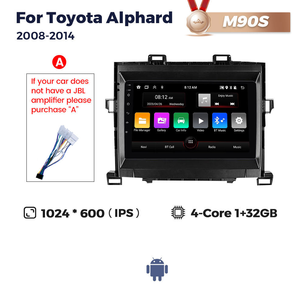 Suitable for toyota alphard 2008-2014 alfa car restoration android smart navigation motherboard