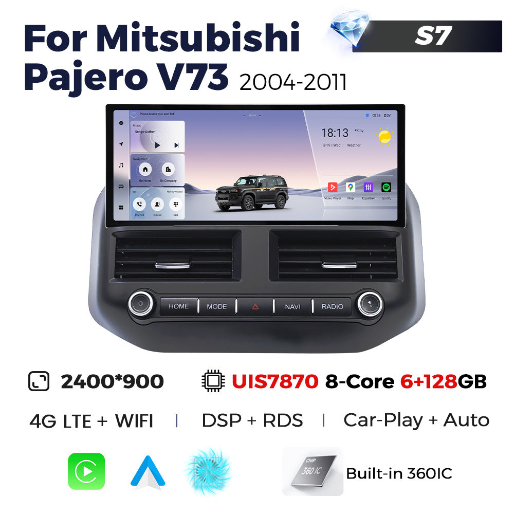 Suitable for mitsubishi pajero v73 2004-2011 pajero 12.3" android navigator