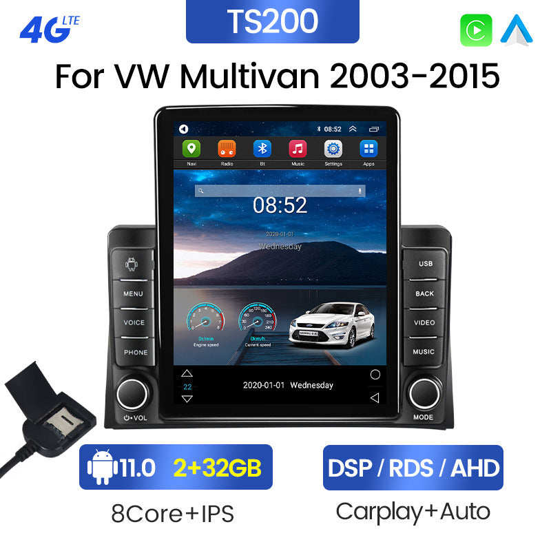 Apply to vw multivan vertical screen android navigator wireless carplay