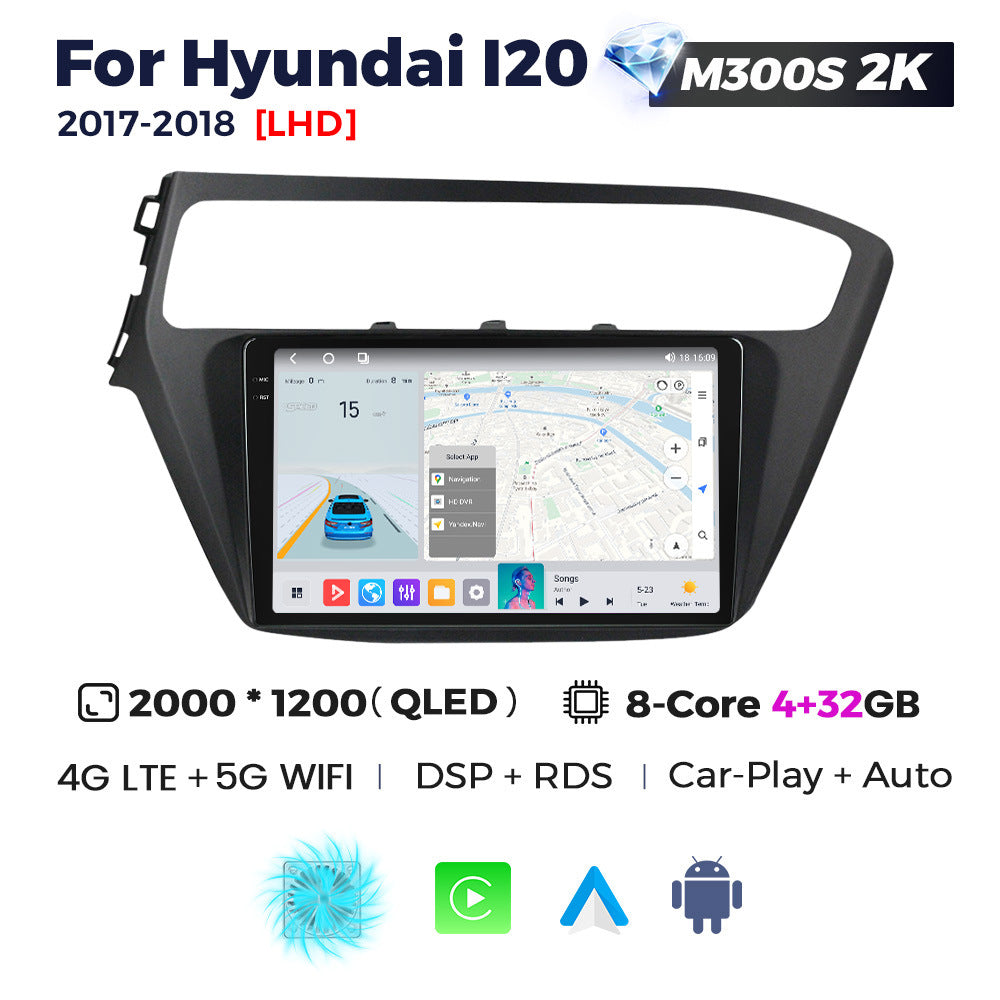 Suitable for hyundai i20 2017-2018, modern i20 retrofit smart android head unit car navigation system