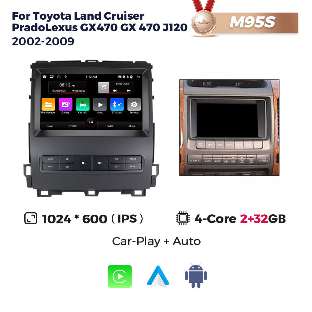 Suitable for toyota prado gx470 2002-2009 (old model) high-spec smart android navigation system