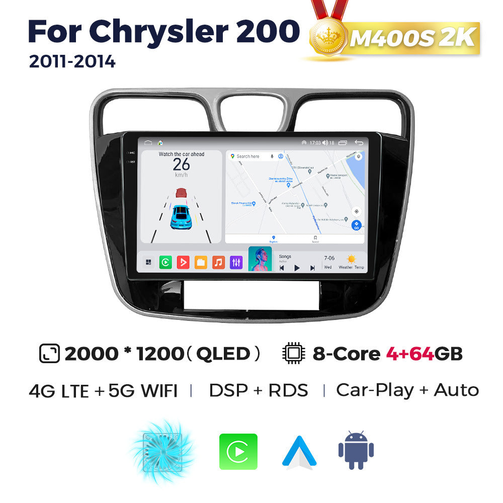 Suitable for chrysler 200 2011- 2014 dodge chrysler 200 large screen android car navigation