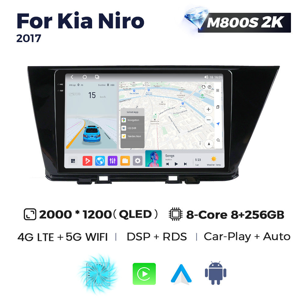 Suitable for kia niro 2017 kia jirui restoration large screen smart android car navigation carplay