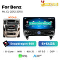 Compatible with Mercedes-Benz GL/ML W166 2012-2015 Android large screen central control in-car navigation with Bluetooth CarPlay