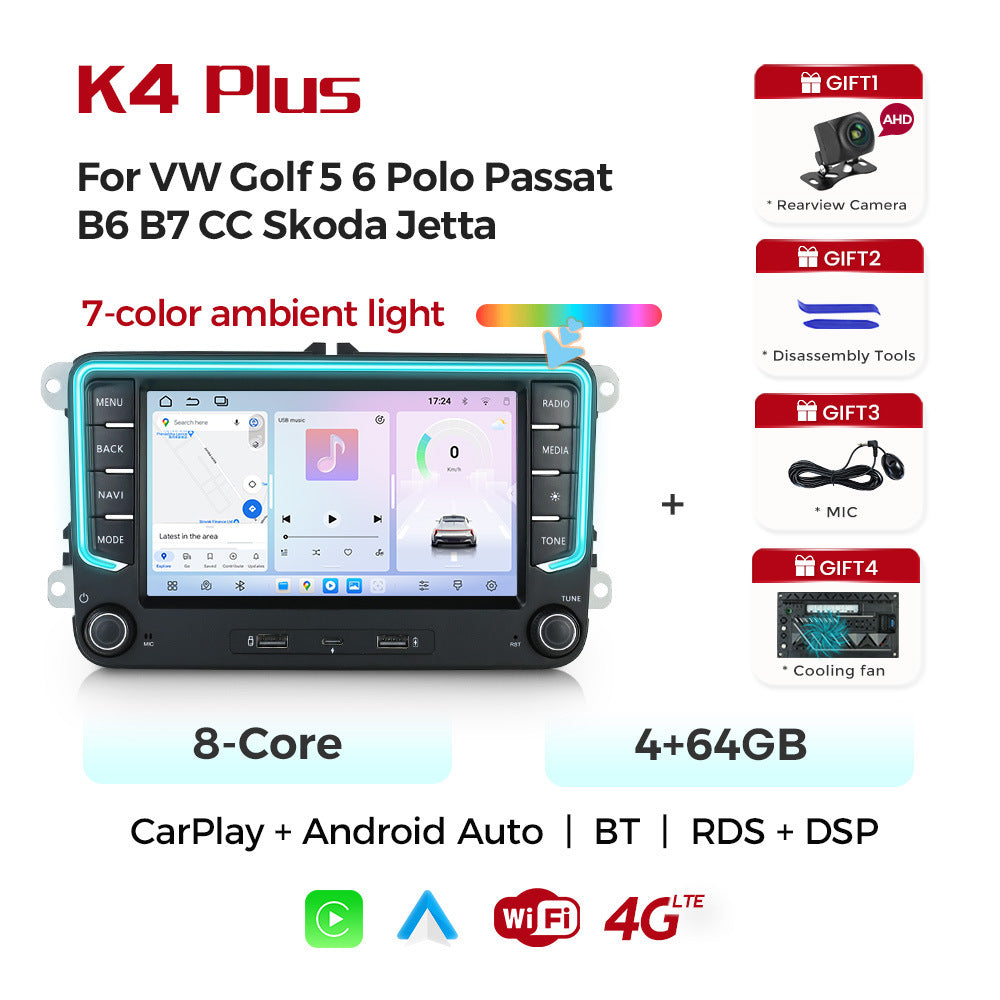Suitable for volkswagen 7" vw golf 5 6 polo passat b6 android car navigation cross-border supply