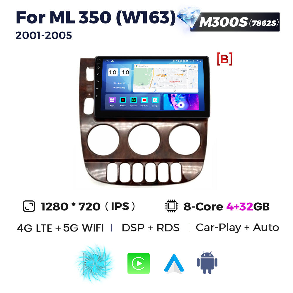 Suitable for 01-05 mercedes-benz ml320 benz ml350 car android large screen navigator wireless carplay