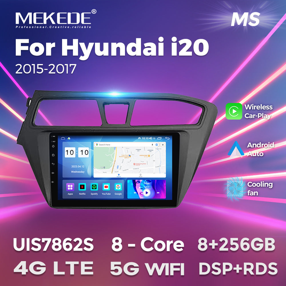 Suitable for hyundai i20 2015-2017 hyundai i20 left-hand drive right-hand drive large screen android car navigation