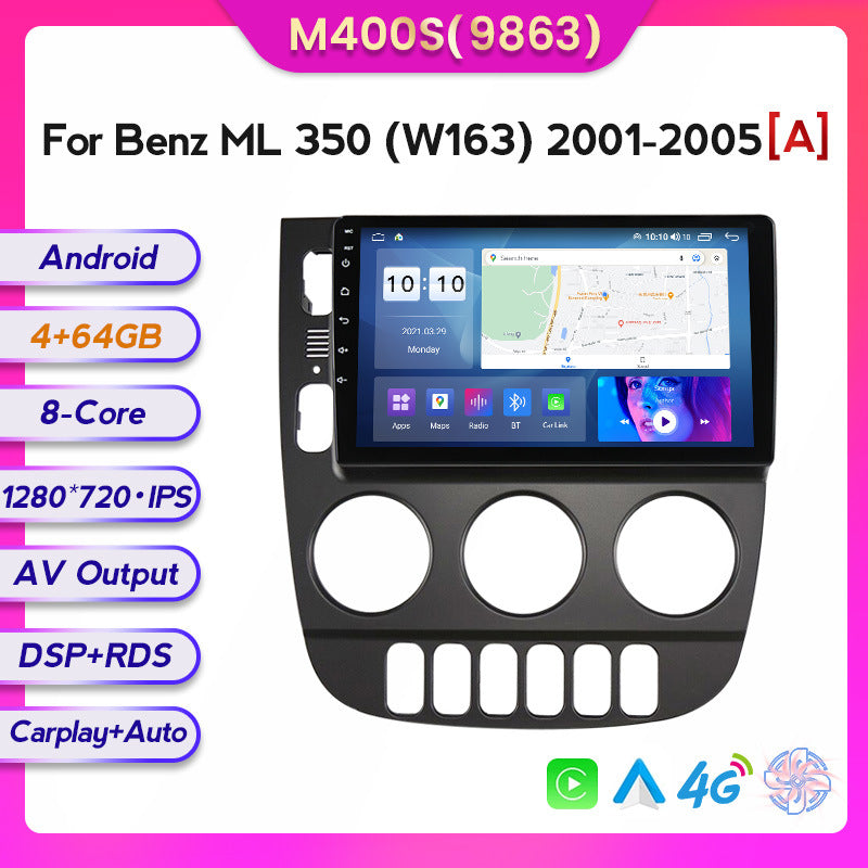 Suitable for 01-05 mercedes-benz ml320 benz ml350 car android large screen navigator wireless carplay