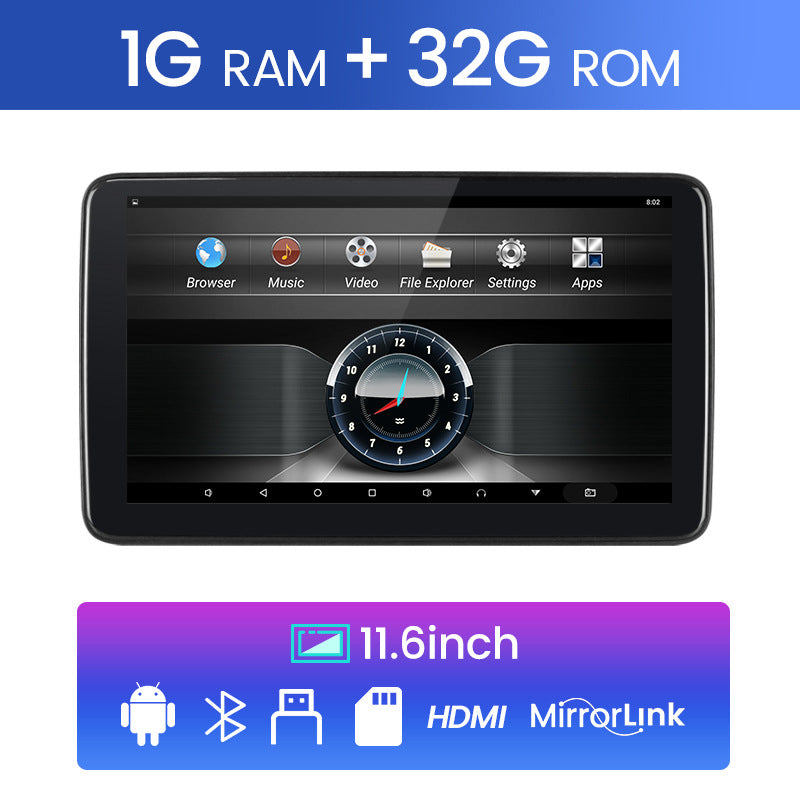 Suitable for headrest display car modification rear headrest monitor android video output screen