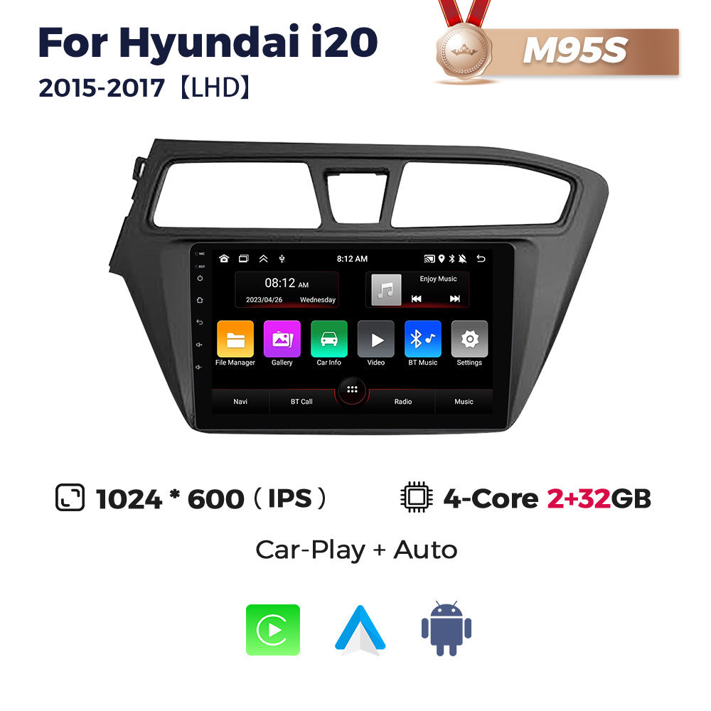Suitable for hyundai i20 2015-2017 hyundai i20 left-hand drive right-hand drive large screen android car navigation
