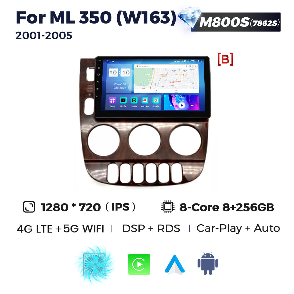 Suitable for 01-05 mercedes-benz ml320 benz ml350 car android large screen navigator wireless carplay