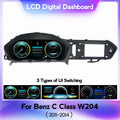 Suitable for benz c-ntg4.5 2011-2014 mercedes-benz c-class upgrade restoration lcd instrument display