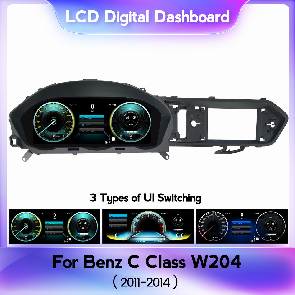 Suitable for benz c-ntg4.5 2011-2014 mercedes-benz c-class upgrade restoration lcd instrument display