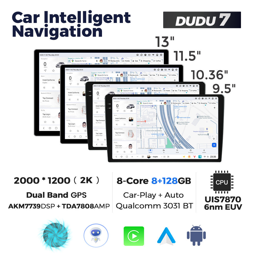 Mekede wholesale Android central control large screen smart car machine navigation private model host DUDU AUTO car