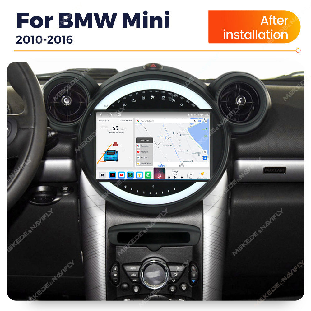 Applicable to BMW mini R56 10-16 Android large screen car navigation radio screen M6Pro 3D