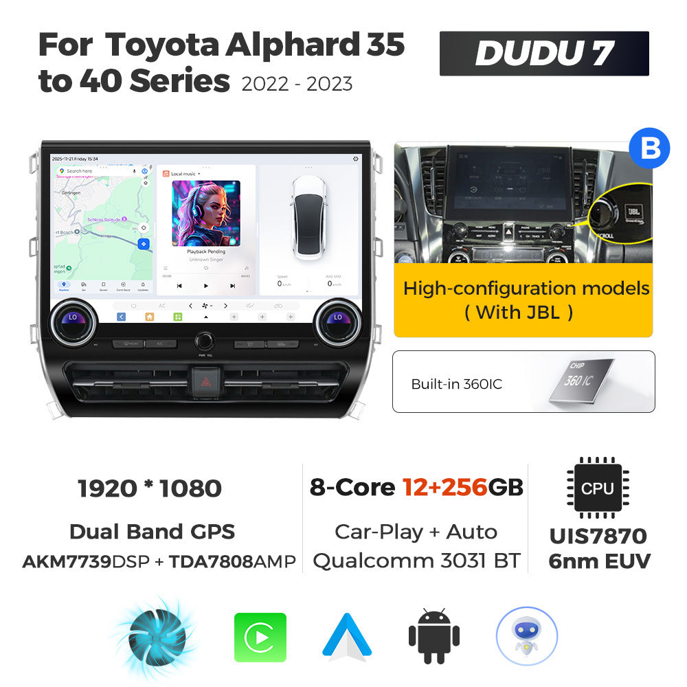 Suitable for toyota alphard 35 to 40 serie toyota alphard dudu private model navigator