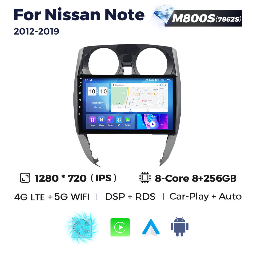 Suitable for nissan note 2012-2019 nissan sunny car android smart navigator carplay