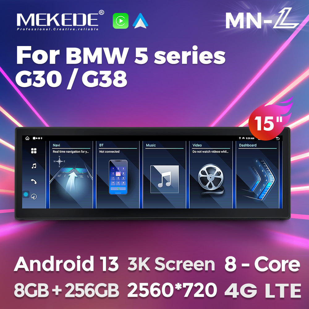 Suitable for bmw 5 series bmw 5 series g30 g38 evo 15inch upgraded large screen android navigator
