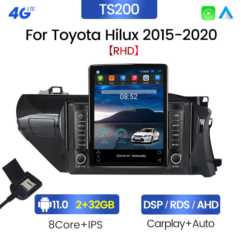 Suitable for toyota hilux 2015-2020 toyota hilux runner android navigation stone tablet