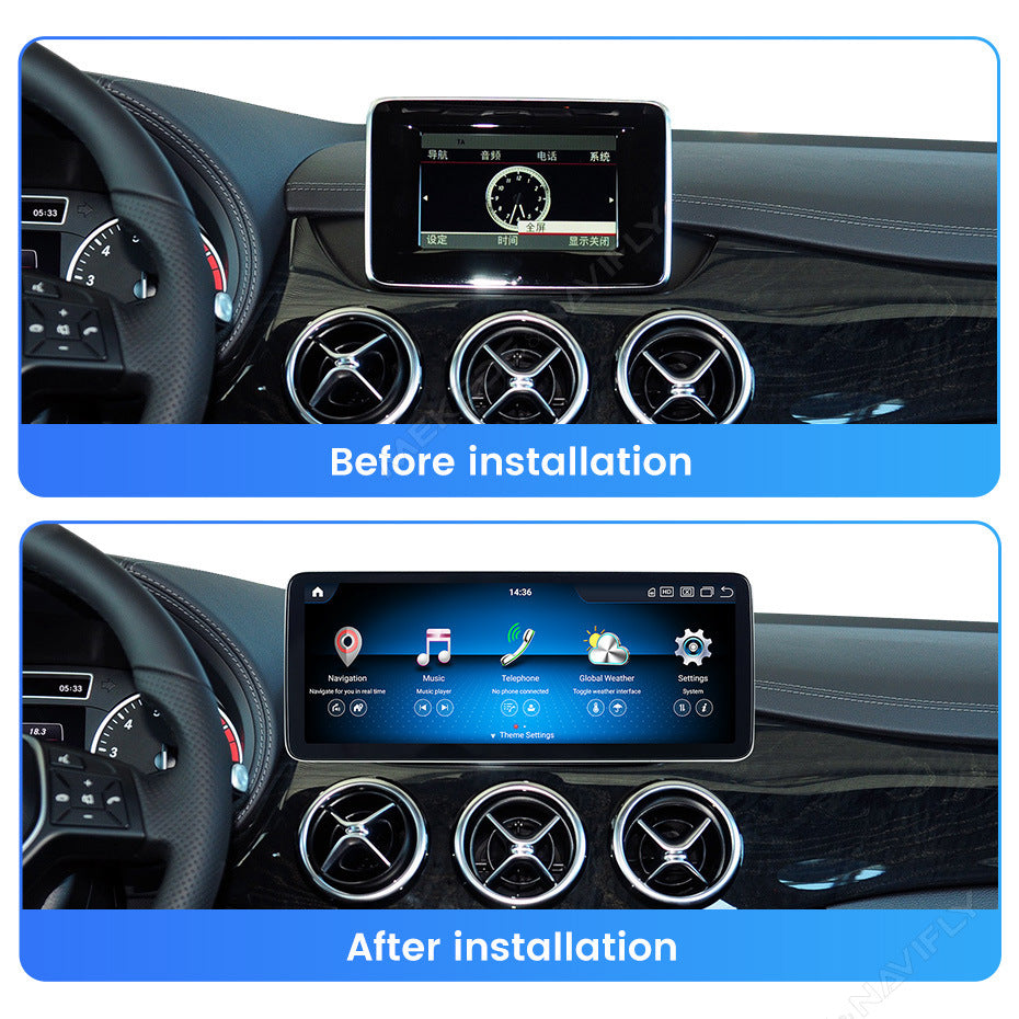 Compatible with Mercedes-Benz B-Class W245 W246 B200 Android large screen central control in-car navigation, Bluetooth CarPlay