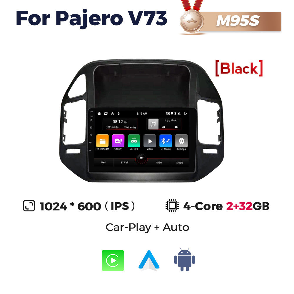 Suitable for mitsubishi pajero pajero v73 car central control large screen gps navigator wireless carplay