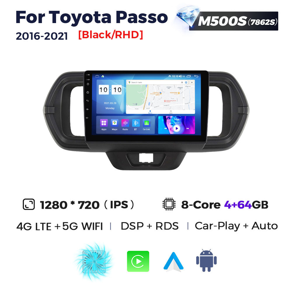 Applicable to Toyota Passo 2016-2021 Android large screen central control navigation Bluetooth Carplay