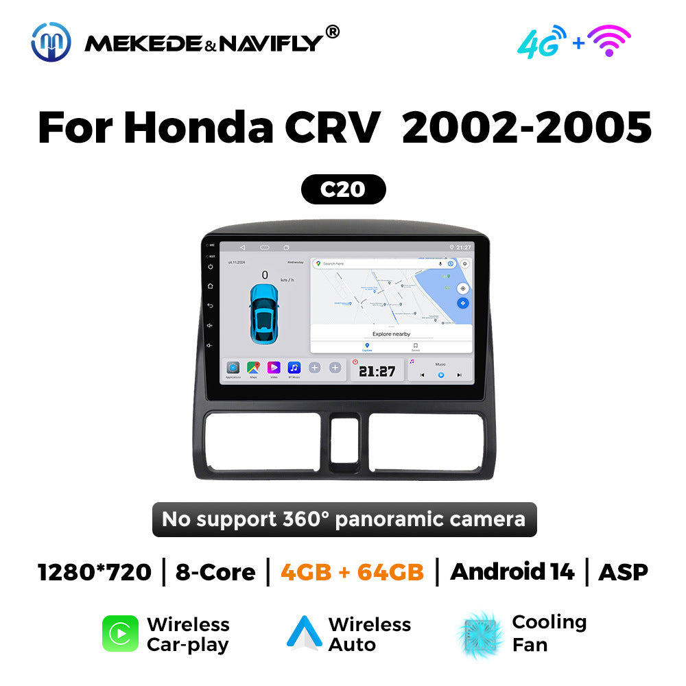 Applicable to Honda CRV 02-05 Android large screen central control car navigation radio screen