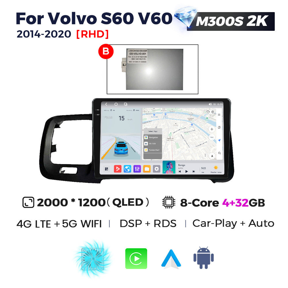 Suitable for rhd volvo s60 v60 2011-2020 right-hand drive volvo s60 android car navigation