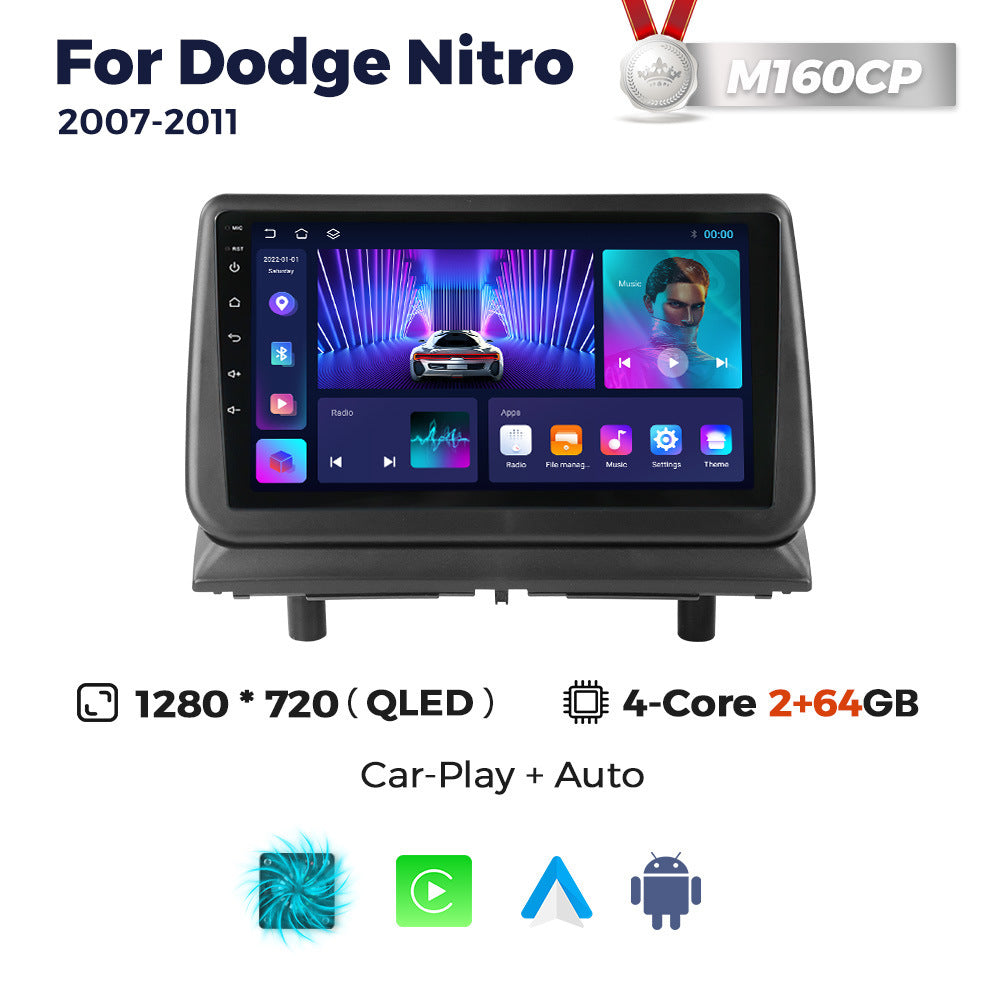 Suitable for dodge nitro 2007-2011 dodge pterodactyl top model large screen android car navigation device