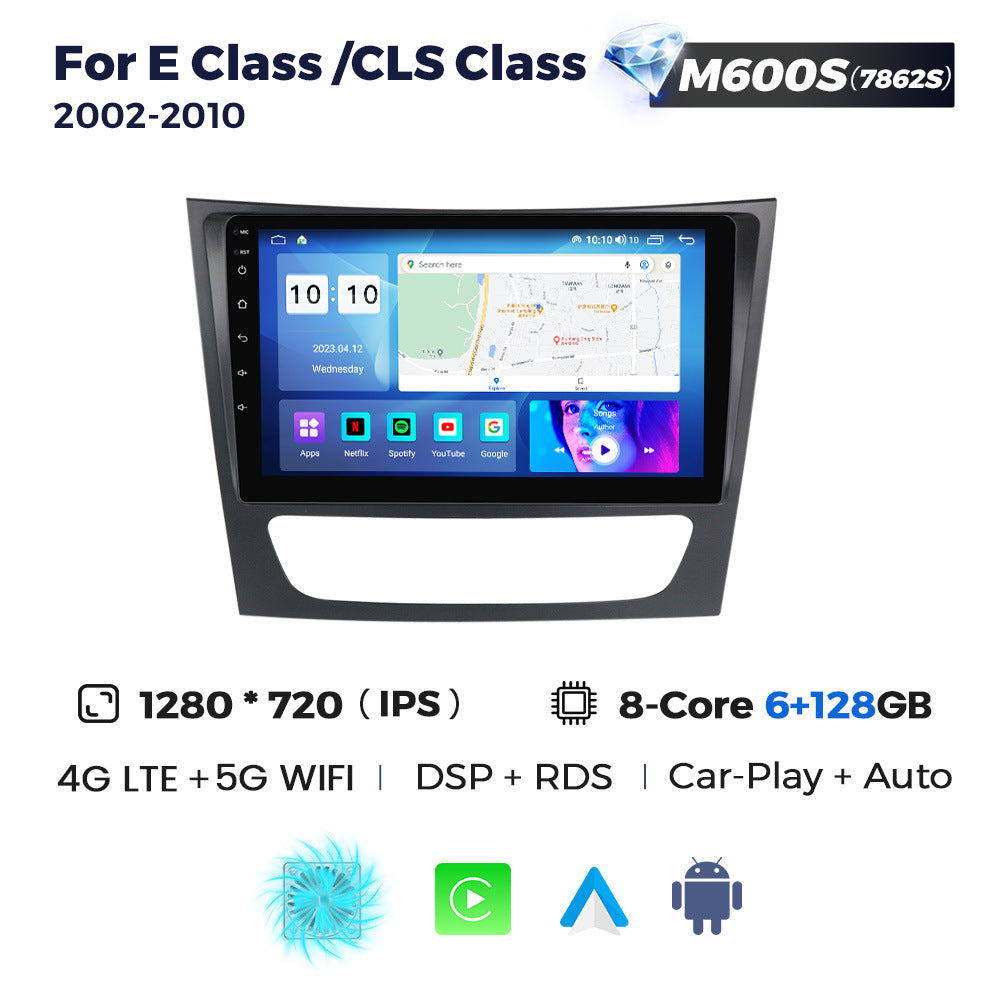 Applicable to Mercedes-Benz E-Class W211 02-10 Android large-screen central control car navigation radio screen 256G