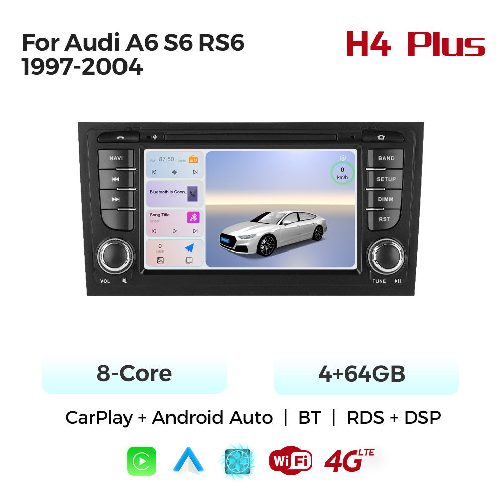 Suitable for Audi A6 S6 RS6 97-04 unilateral button Android large screen central control navigation Bluetooth radio