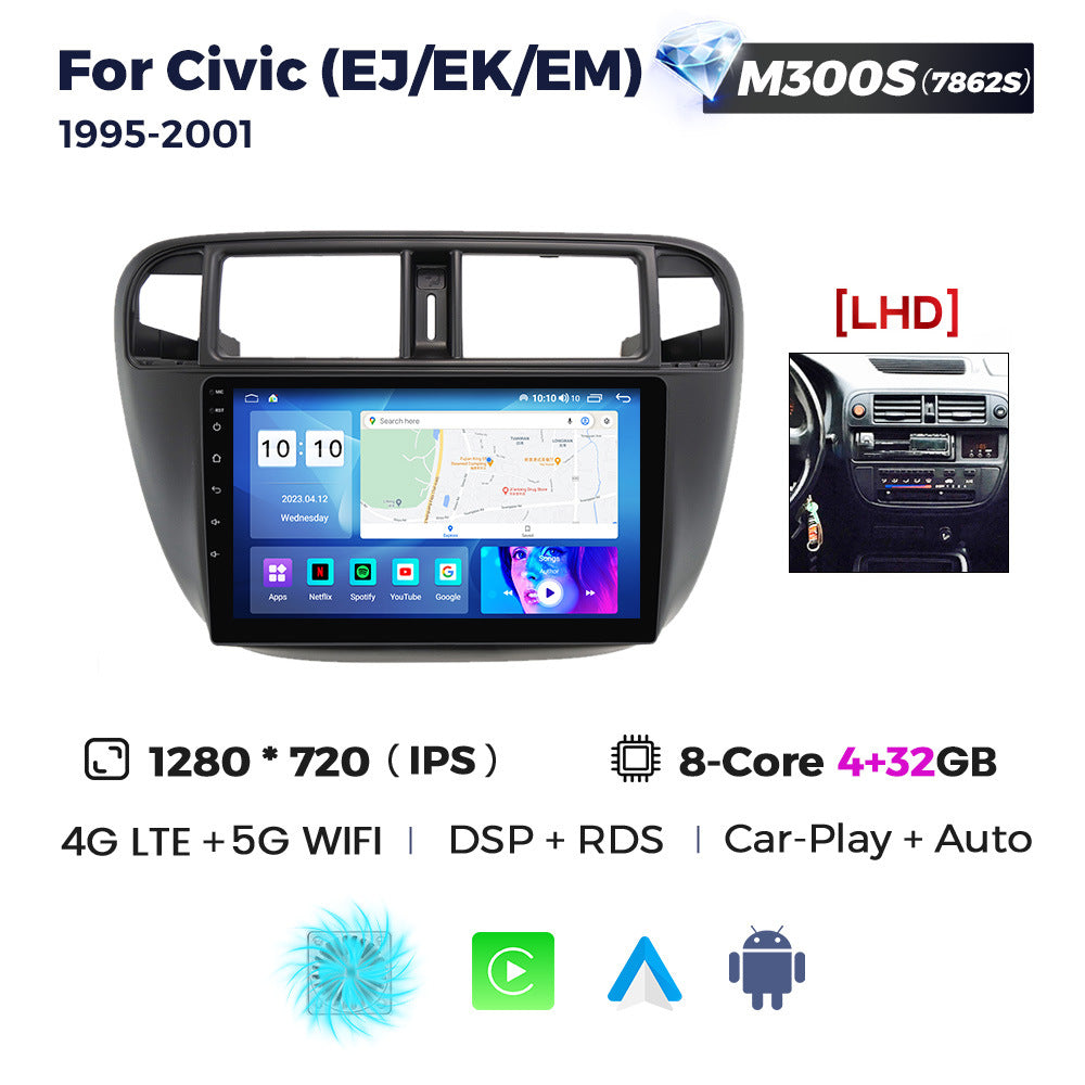 Suitable for Honda civic 95-01 Android large screen central control navigation radio screen 8 + 256G