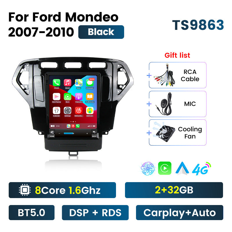 Suitable for 2007-2010 ford mondeo vertical screen android navigation, reversing camera car navigation system / long version