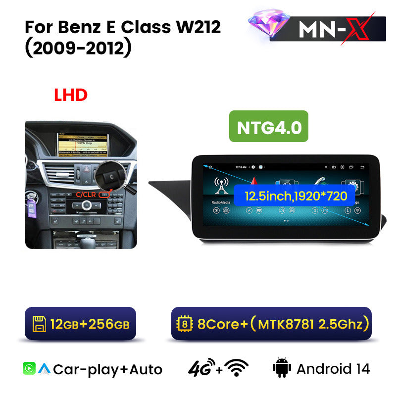Applicable to Mercedes-Benz E-Class W212 2009-2015 Android large screen central control navigation car radio Carplay