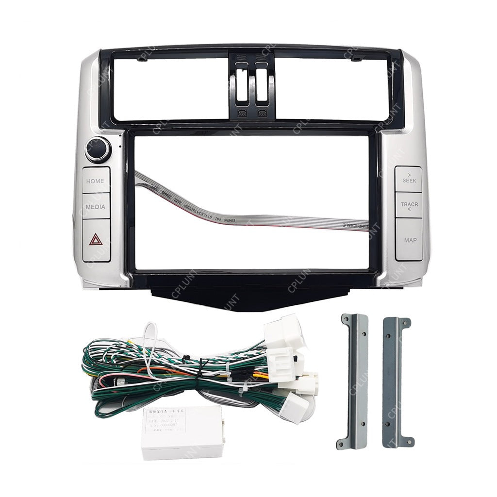 Versatile frame kit compatible with toyota prado lc150 android central control navigation dvd faceplate modification panel