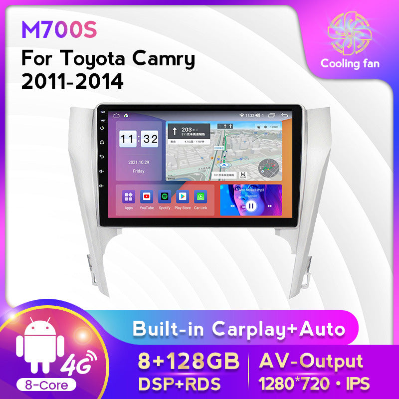 Compatible with Toyota Camry models 11-14 Android large-screen central control in-car navigation screen 8+128GB