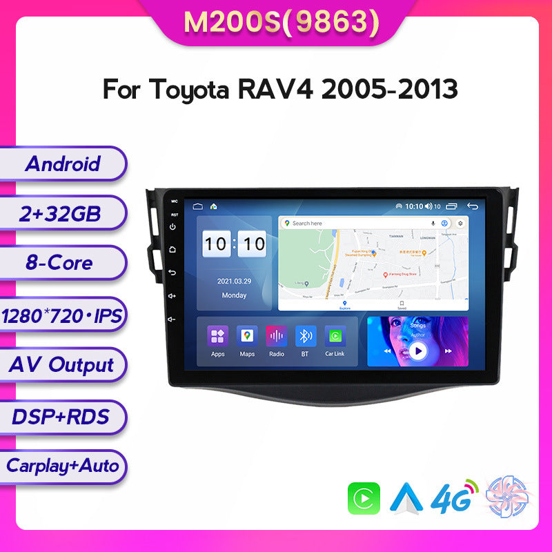 Suitable for Toyota Rav4 05-13 modified Android large screen central control car navigation screen 8 + 128G