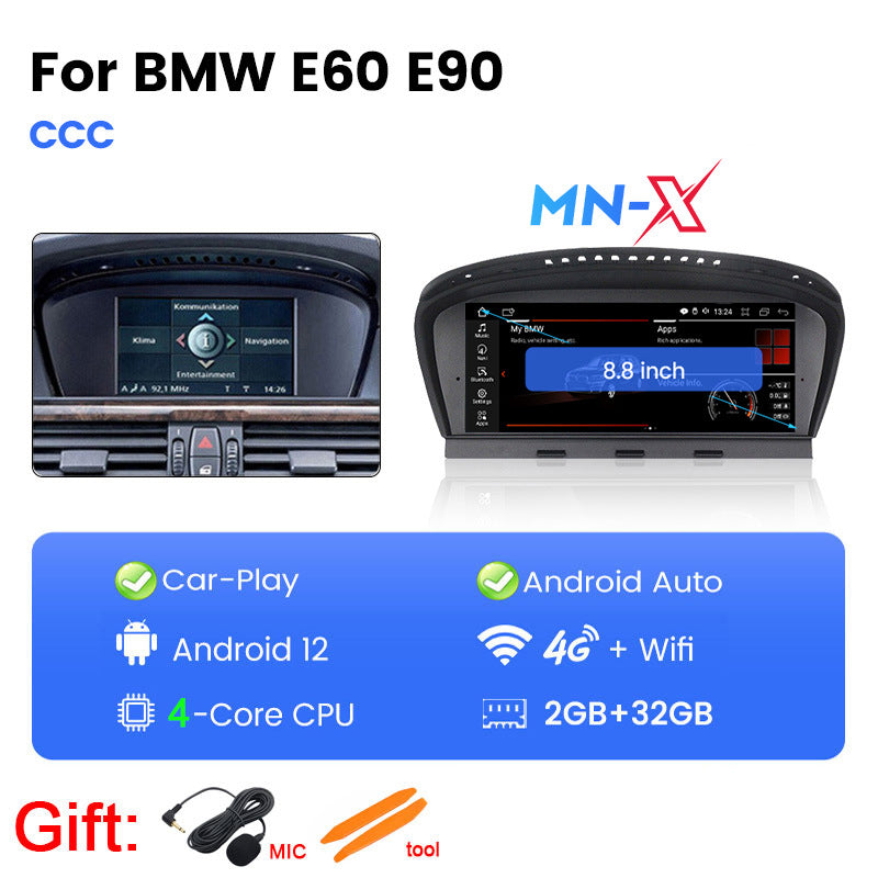Suitable for BMW 3 Series/5 Series E60 E63 E90 E91 E92 Android Large Screen Central Navigation Radio