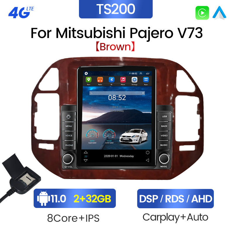Suitable for mitsubishi pajero v73 vertical screen car android navigator stone monument machine