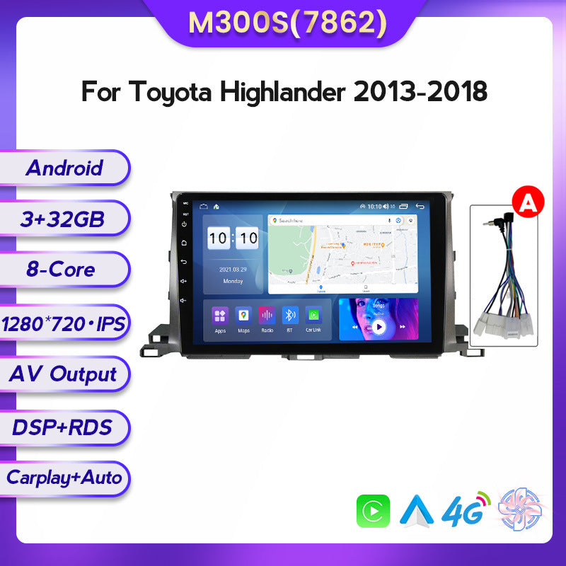 Suitable for Toyota Highlander 13-18 modified Android large-screen central control car navigation screen 8 + 128G