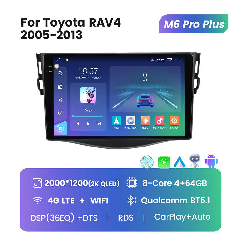 Suitable for Toyota RAV4 05-13 to Android large screen central control car navigation M6pro 8 + 256G