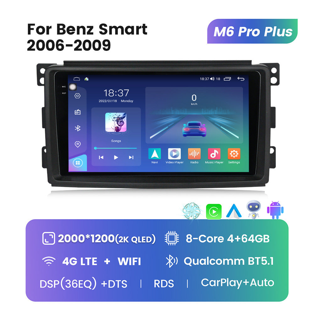 Suitable for Mercedes-Benz Smart W451 06-09 modified Android large-screen central control car machine navigation M6Pro