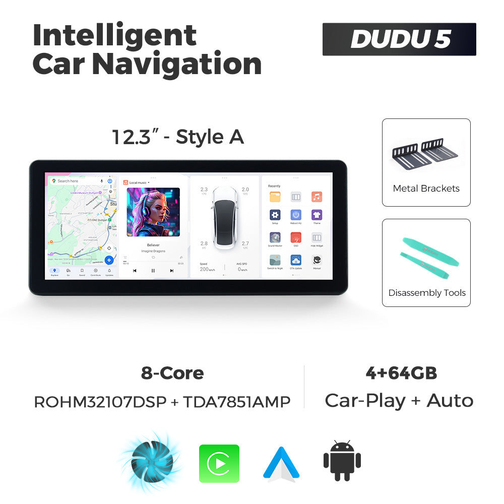 Suitable for 12.3inch duduauto series dudu7 dudu liangshan international edition android intelligent interactive navigation
