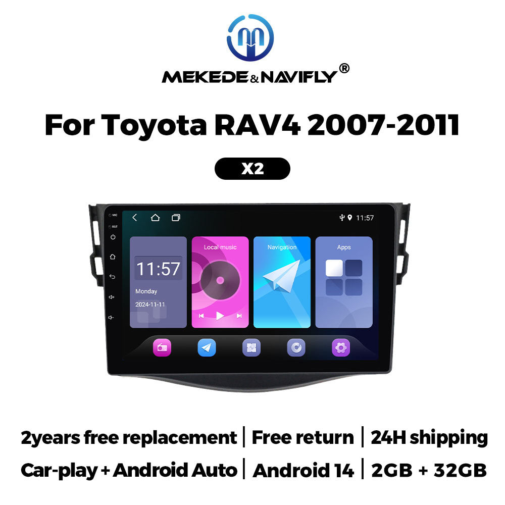 Applicable to Toyota Rav4 07-11 Android Car GPS Navigation Car MP5 Bluetooth Player All-in-One
