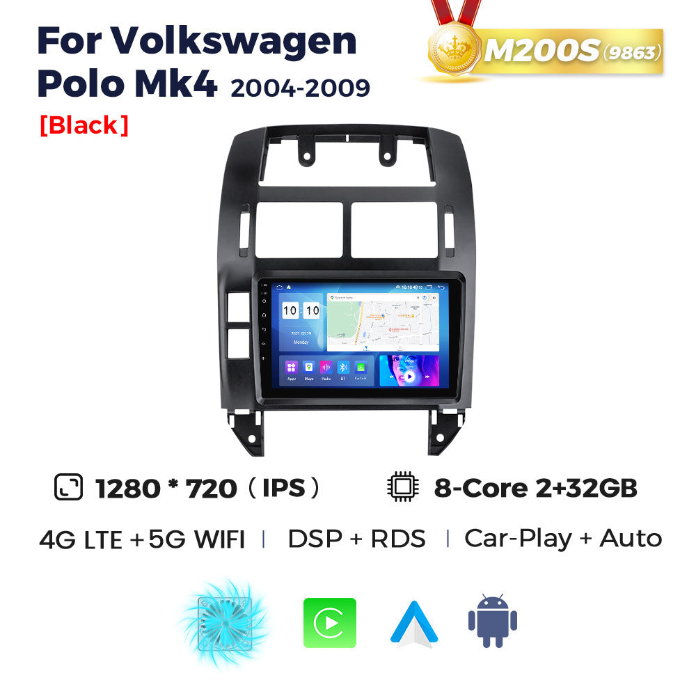 Compatible with VW Polo MK4 2004-2010 Android large-screen central control navigation with Bluetooth CarPlay