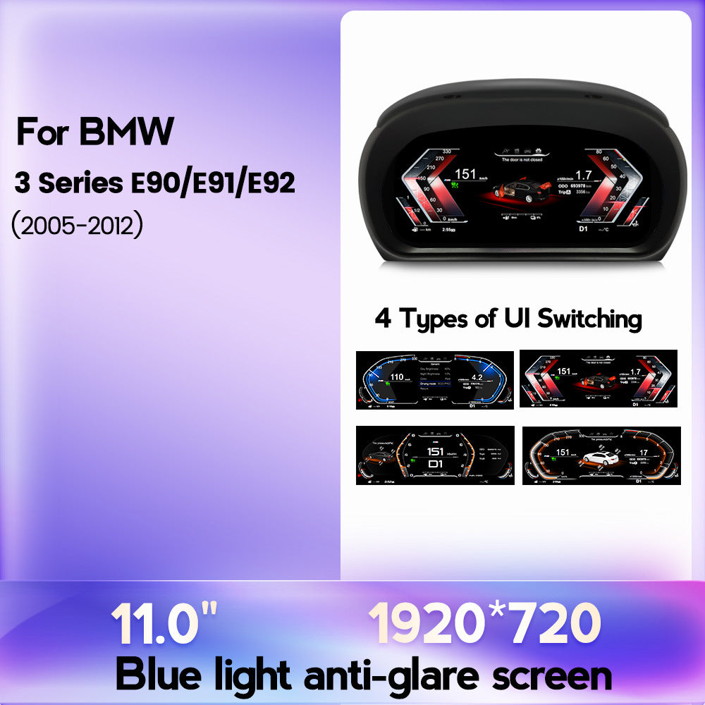 Compatible with BMW 3 Series E90 E91 E92 E93 new HD electronic full LCD instrument panel 11-inch