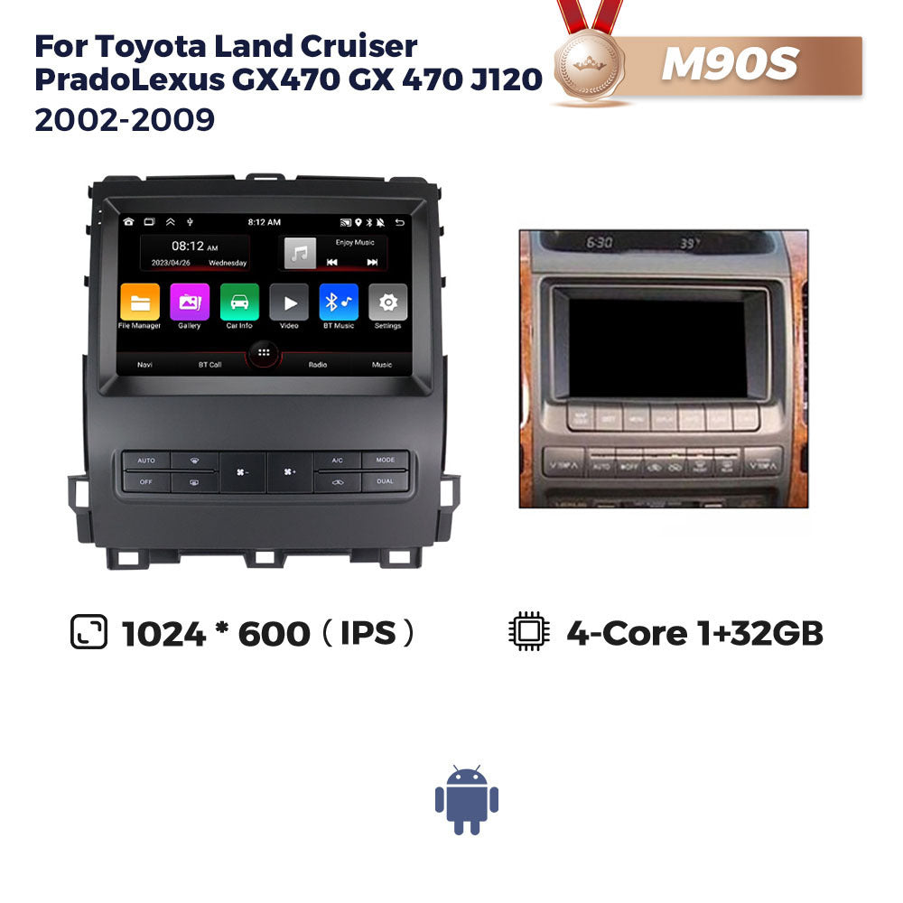 Suitable for toyota prado gx470 2002-2009 (old model) high-spec smart android navigation system